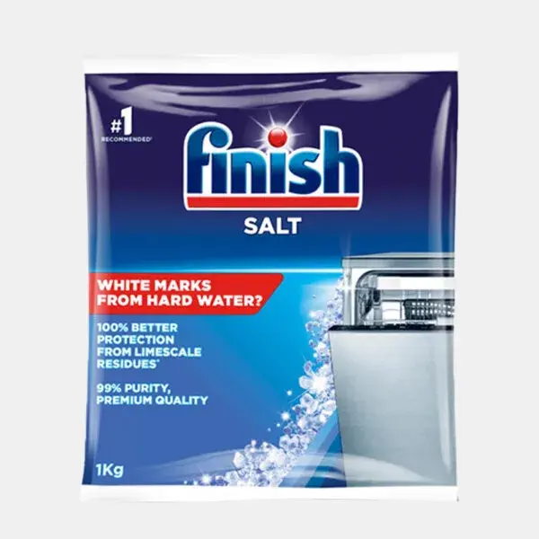 Muối rửa chén Finish - Túi muối Finish 1kg cho máy rửa chén bát
